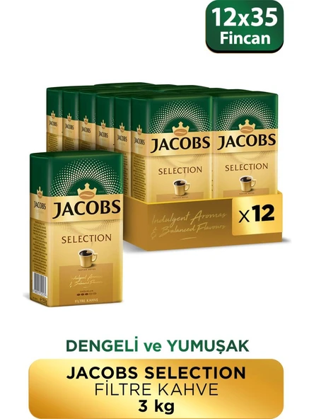 Jacobs Selection Filtre Kahve 250 gr x 12 Adet ürün görseli 1