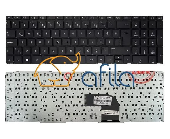 Sony Vaio SVE1513, SVE1513B1EW, SVE1513C4 Klavyesi (Siyah TR) / Çerçevesiz ürün görseli 1