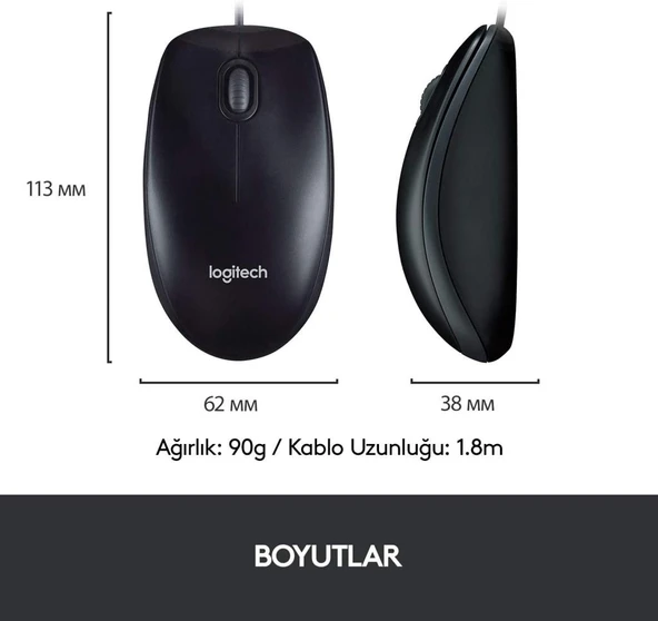 Logitech MK120 SET Q TR SIYAH Klavye 920-002560 - Resim 4