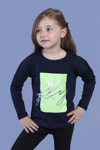Toontoy Kız Çocuk  Baskılı Tişört - Resim 11