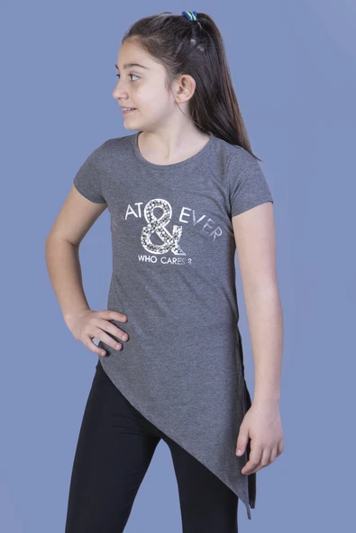 Toontoy Kız Çocuk T-Shirt What Baskı ürün görseli 1
