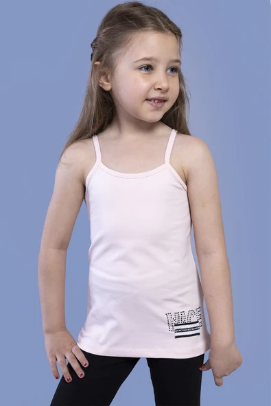 Toontoy Kız Çocuk Taş İşlemeli Atlet - Resim 8