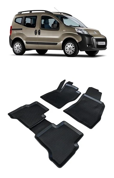 Citroen Nemo 2007 ve Sonrası 3d Havuzlu Araca Özel Paspas Takımı ürün görseli 1