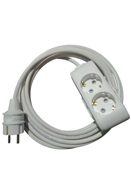 2li Grub Priz Çoçuk Korumalı Ara Kablosu Uzatıcı Viko  1.2.3.4.5....20 mt ürün görseli 1