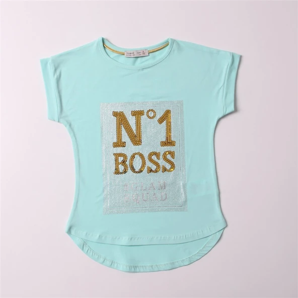 Toontoy Kız Çocuk N1 Boss Baskılı Tişört ürün görseli 1