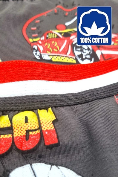 Erkek Çocuk %100 Pamuklu 6'lı Boxer - Resim 7