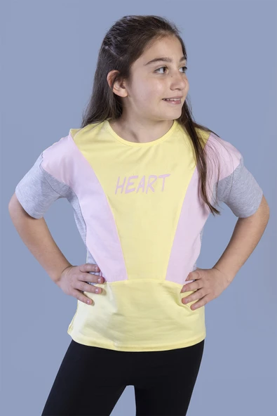 Toontoy Kız Çocuk Garni Detaylı Baskılı Tişört ürün görseli 1