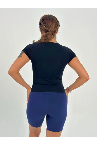 Fitted/vücuda Oturan Crop T-shirt - Resim 7