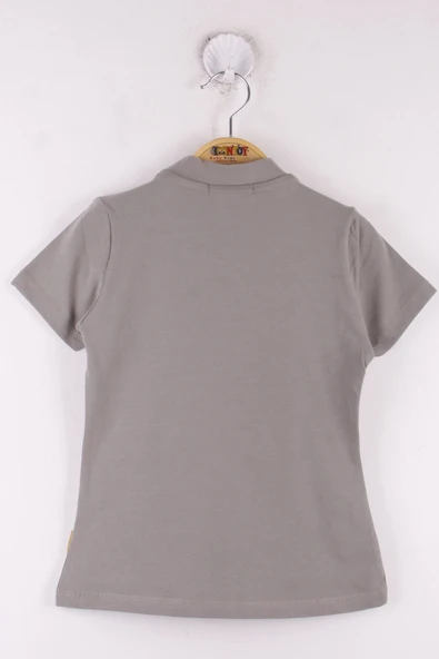 Toontoy Kız Çocuk Önü Dantelli T-Shirt ürün görseli 1