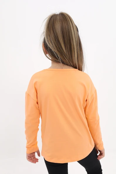 Toontoy Kız Çocuk Baskılı Tişört - Resim 4