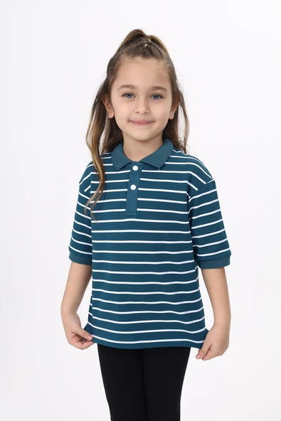 Toontoy Unisex Çocuk Çizgili Tişört ürün görseli 1
