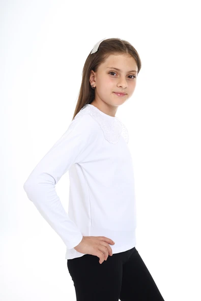 Toontoy Kız Çocuk Okul Tişört - Resim 12
