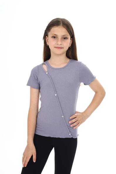 Toontoy Kız Çocuk Okul Tişört - Resim 10