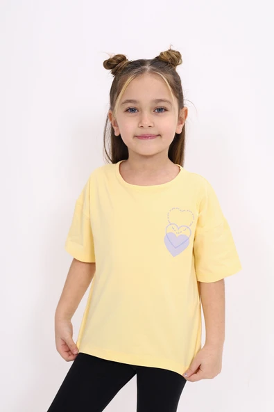 Toontoy Kız Çocuk Baskılı Tişört ürün görseli 1