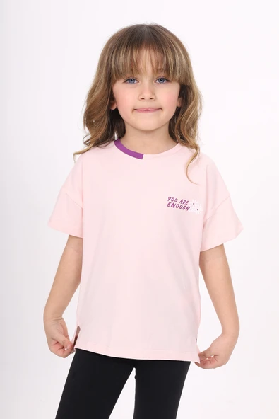 Toontoy Kız Çocuk Baskılı Tişört - Resim 5
