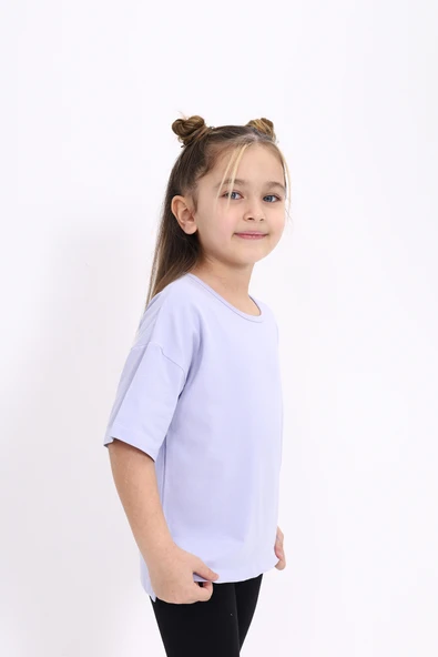 Toontoy Kız Çocuk Baskılı Tişört - Resim 5