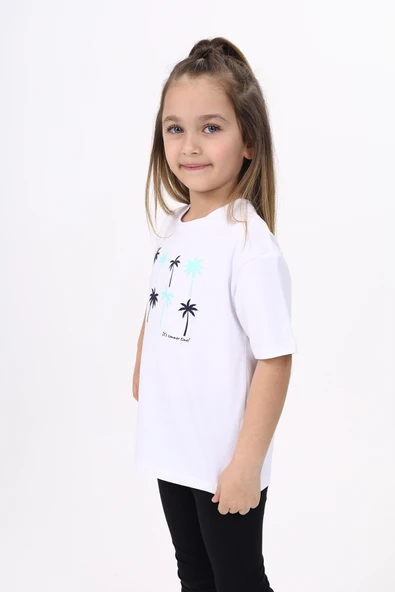 Toontoy Kız Çocuk Baskılı Tişört - Resim 11