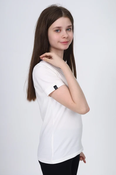 Toontoy Kız Çocuk Okul Tişört - Resim 8