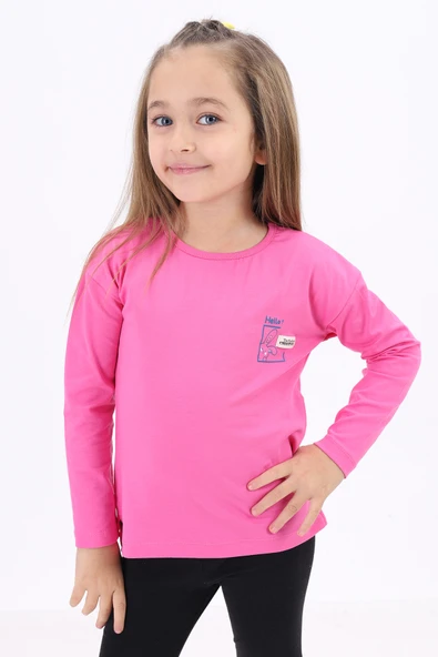 Toontoy Kız Çocuk Baskılı Tişört - Resim 10