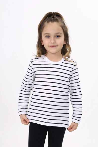 Toontoy Unisex Çocuk Çizgili Tişört ürün görseli 1
