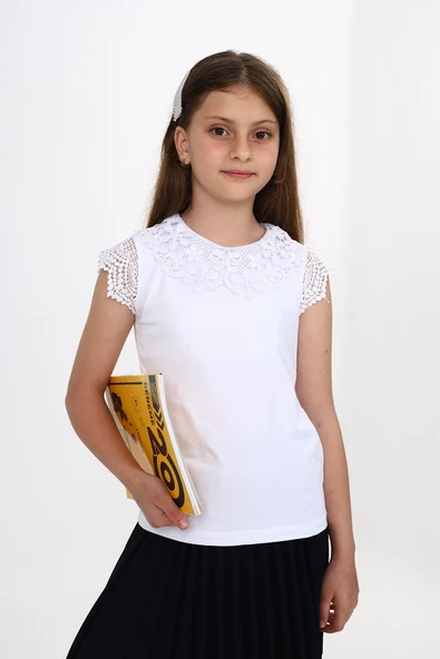 Toontoy Kız Çocuk Okul Tişört - Resim 2