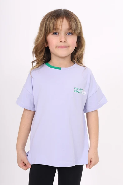 Toontoy Kız Çocuk Baskılı Tişört - Resim 9