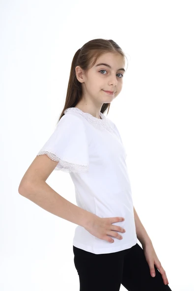 Toontoy Kız Çocuk Okul Tişört - Resim 6