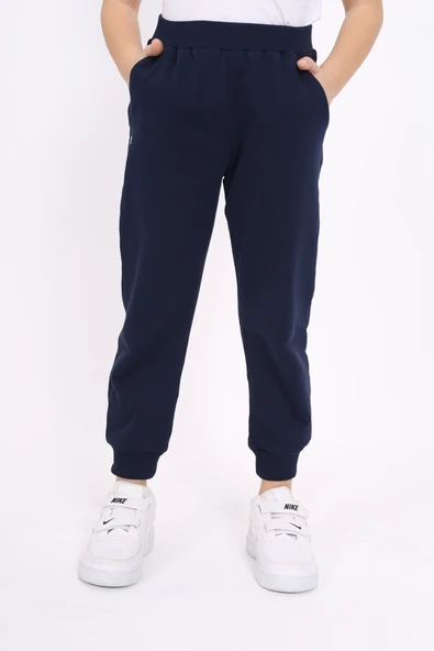 Toontoy Kız Çocuk Baskılı Beli Paçası Ribanalı Cepli Basic Jogger Eşofman Altı 2 İplik ürün görseli 1