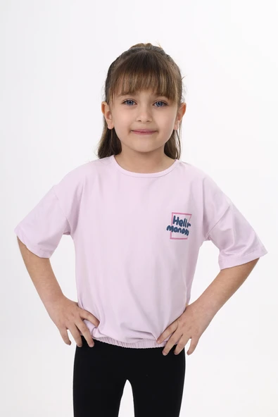 Toontoy Kız Çocuk Baskılı Tişört ürün görseli 1