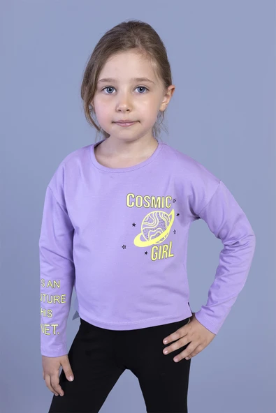Toontoy Kız Çocuk Baskılı Tişört - Resim 11