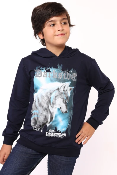 Toontoy Erkek Çocuk Baskılı Sweatshirt - Resim 6