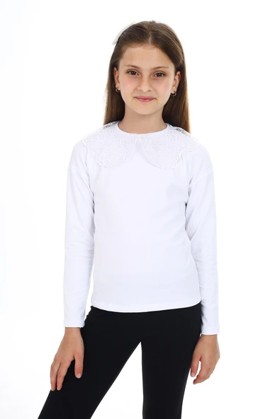 Toontoy Kız Çocuk Okul Tişört - Resim 10