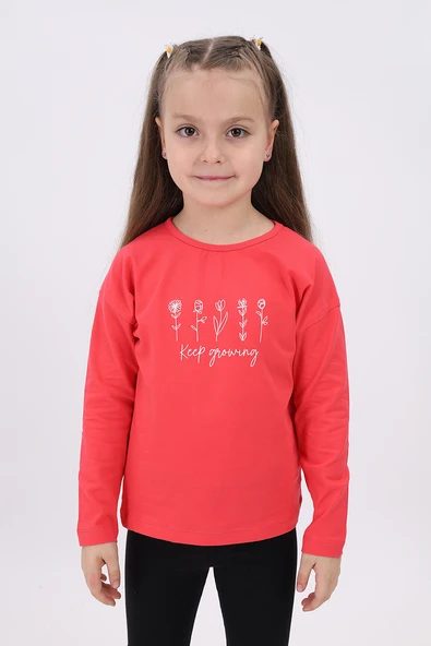 Toontoy Kız Çocuk Baskılı Tişört - Resim 11