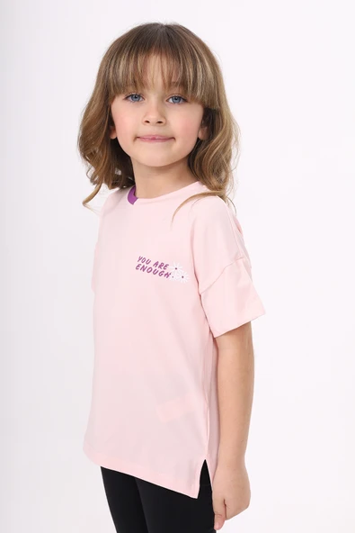 Toontoy Kız Çocuk Baskılı Tişört - Resim 7