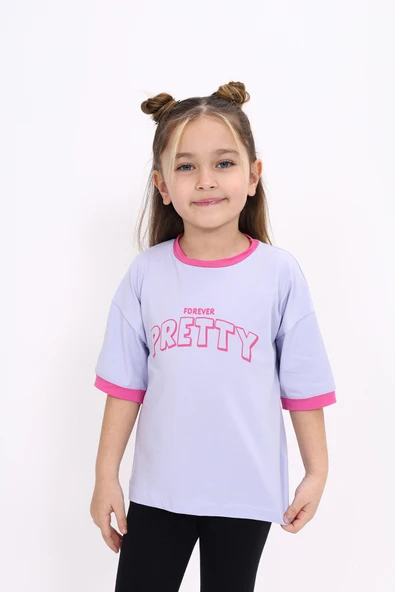 Toontoy Kız Çocuk Baskılı Tişört ürün görseli 1