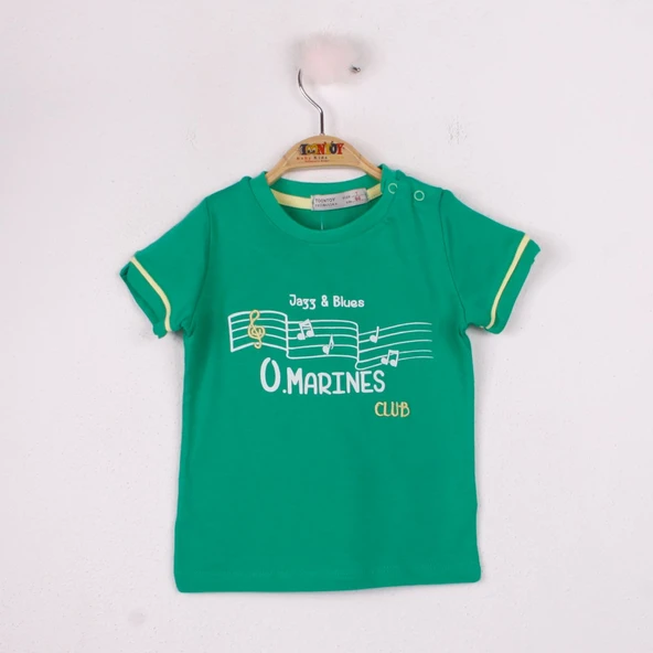 Toontoy Erkek Bebek Marines Baskılı T-Shirt ürün görseli 1