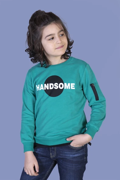 Toontoy Erkek Çocuk Handsome Baskılı Sweatshirt ürün görseli 1