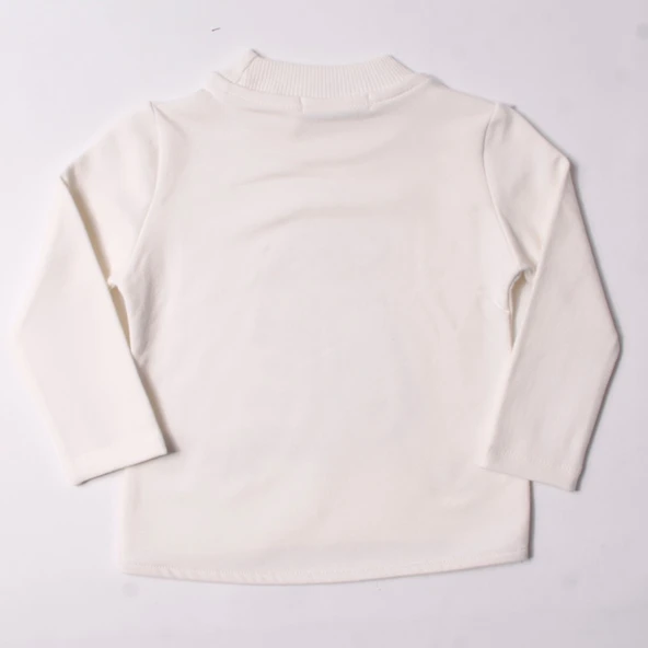 Toontoy Kız Çocuk Sweatshirt Eldiven Nakışlı - Resim 6