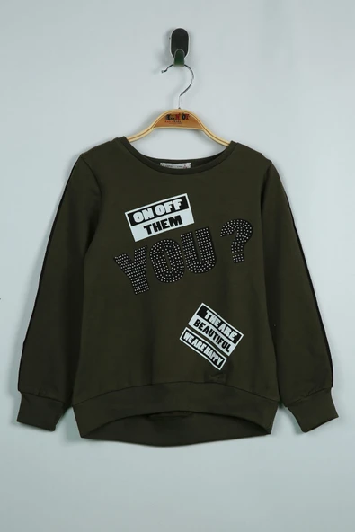 Toontoy Kız Çocuk Sweatshirt You Baskı ürün görseli 1