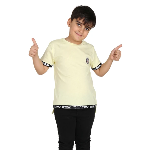 Toontoy Erkek Çocuk Kenar Şeritli Tişört ürün görseli 1