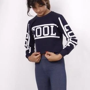 Toontoy Kız Çocuk Cool Baskılı Sweatshirt ürün görseli 1