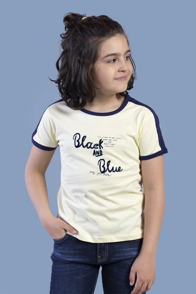 Toontoy Erkek Çocuk Black Flak Baskılı Tişört ürün görseli 1