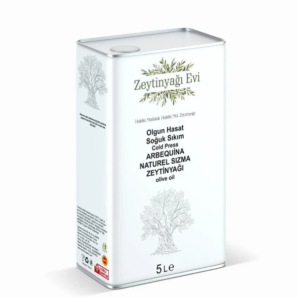 Naturel Sızma Soğuk Sıkım Arbequina Zeytinyağı (5 litre) Tek Bahçe ürün görseli 1