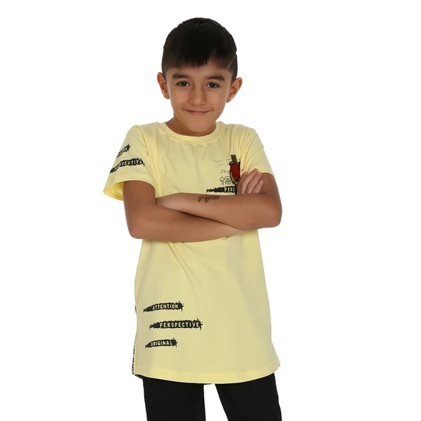 Toontoy Erkek Çocuk Tiger Nakışlı Tişört ürün görseli 1