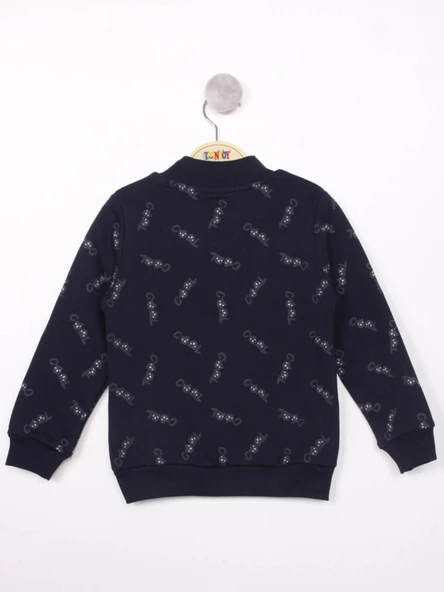 Toontoy Erkek Çocuk Komple Baskılı İçi Pamuklu Sweatshirt ürün görseli 1