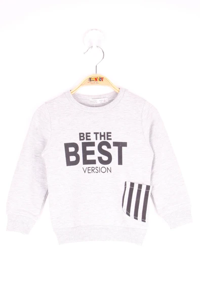 Toontoy Erkek Çocuk Çizgili Cepli Sweatshirt ürün görseli 1