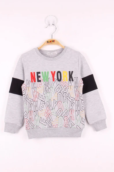 Toontoy Erkek Çocuk New York Baskılı Sweatshirt ürün görseli 1