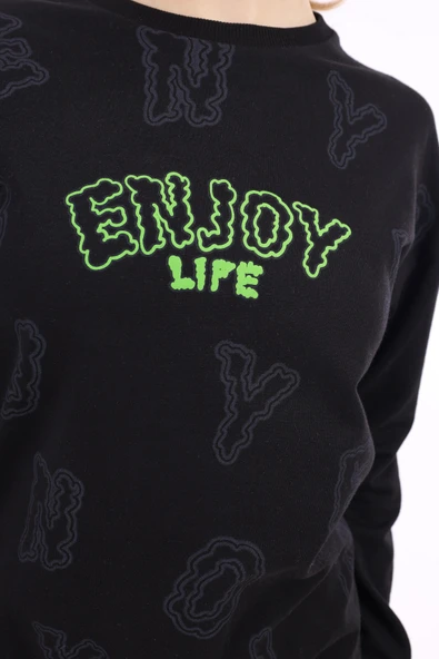 Toontoy Kız Çocuk Baskılı Sweatshirt - Resim 10