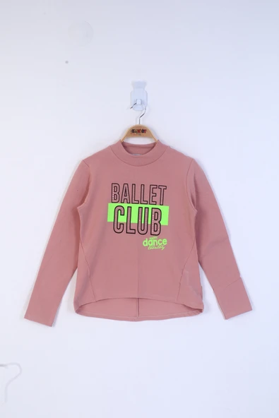 Toontoy Kız Çocuk Ballet Club Baskılı Sweatshirt ürün görseli 1