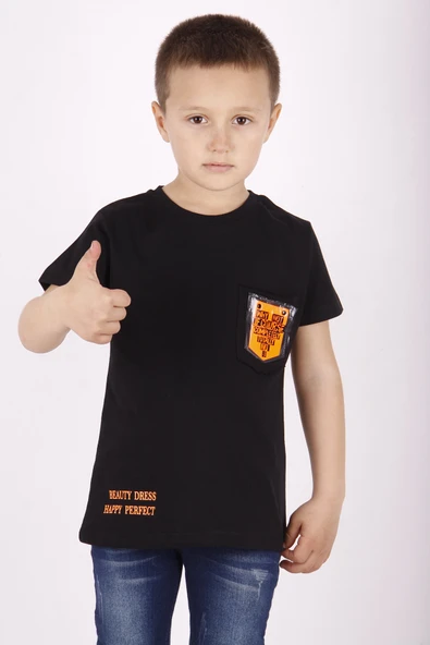 Toontoy Erkek Çocuk Cep Armalı Tişört ürün görseli 1